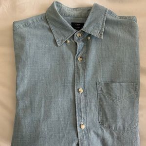 Chambray Light Denim Long Sleeved Shirt